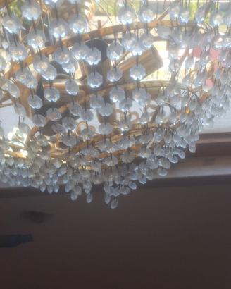 lampadario vintage color oro