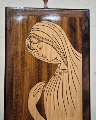 Quadro Madonnina in Legno