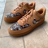 Nike sabbia scamosciato dipinte a mano originale  