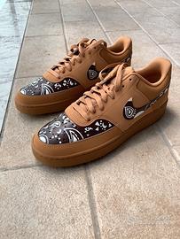 Nike sabbia scamosciato dipinte a mano originale  