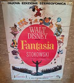 Manifesto cinematografico vintage Fantasia Disney