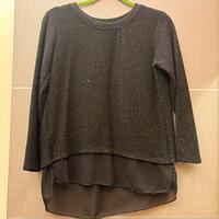 Maglia elegante nera brillante