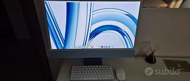 iMac 24" M3 2023 Blu 8GB/256GB SSD Magic Keyboard