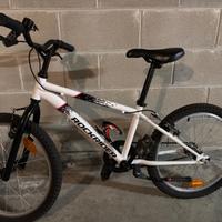 Bicicletta  MTB ROCKRIDER 20 POLLICI  bianca