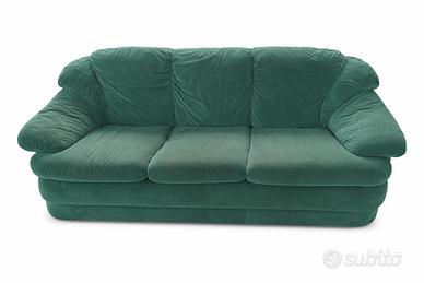 Divano 3 posti verde smeraldo