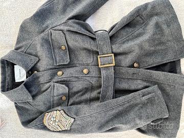 giacca DONDUP in flanella grigia