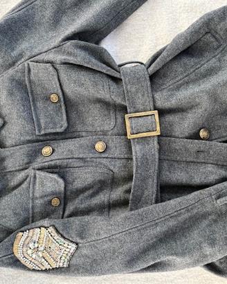 giacca DONDUP in flanella grigia