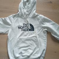 felpa bianca North face