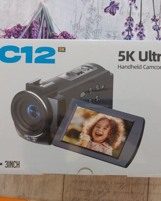 Videocamera Camworld AC12 5K Ultra HD con kit comp