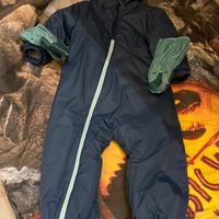 Tuta sci bimbo 2-3 anni 89-95 cm,guanti e calzamag