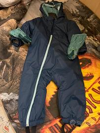 Tuta sci bimbo 2-3 anni 89-95 cm,guanti e calzamag