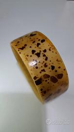 Bracciale rigido Leopardato giallo