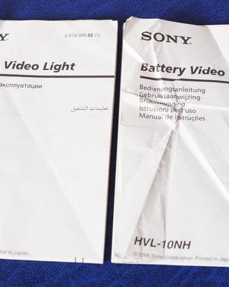 Manuale Sony HVL-10NH