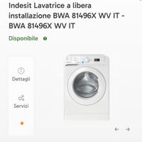 Lavatrice Indesit 8kg mai usata