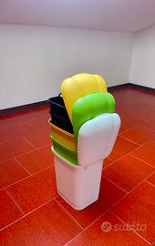 3 Pattumiere colorate Tontarelli