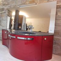 Mobile bagno sospeso e specchio con luce led 