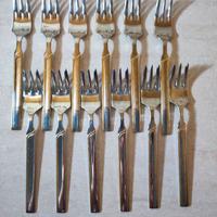 Set 12 forchette da dolce acciaio inox 18/10