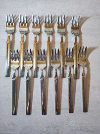 Set 12 forchette da dolce acciaio inox 18/10