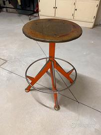 Sgabello Vintage Industria anni 70