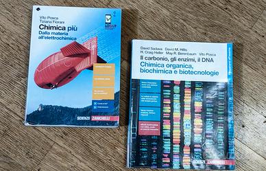 2 testi:  Chimica Più e Il carbonio gli enzimi DNA