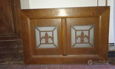 Portone legno massello