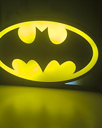 Lampada Led logo Batman Insegna Lightbox