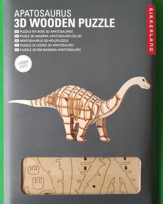 Gioco dinosauro da costruire in legno NUOVO
