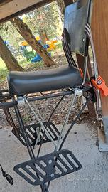 seggiolino bici bambini posteriore i  pelle