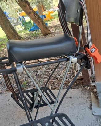 seggiolino bici bambini posteriore i  pelle