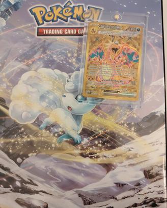 CARTA POKÉMON CHARIZARD EX TERACRISTAL GOLD 