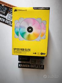 kit da tre ventole bianche Corsair iCUE SP120 RGB 