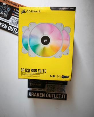 kit da tre ventole bianche Corsair iCUE SP120 RGB 