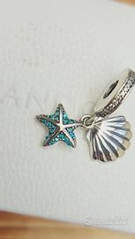 Pandora Charm Stella marina e conchiglia 792076CZF