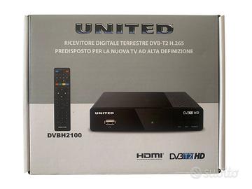 Decoder digitale terrestre United DVB-T2 H.265 HD