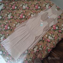Stock N. 4 sottovesti lunghe vintage pura lana