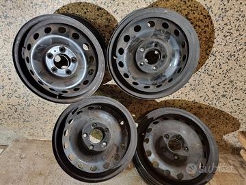 n.4 Cerchi in lamiera 6x15 ET48 5x114.3