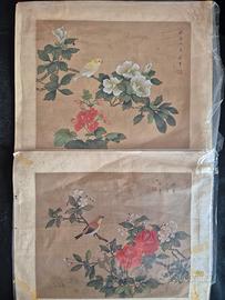 Dipinti su seta orientali