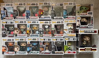 Lotto 21 Funko POP Star Wars Originali