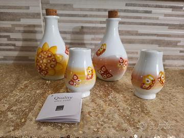 set olio & aceto + sale e pepe coll. Marisol Thun