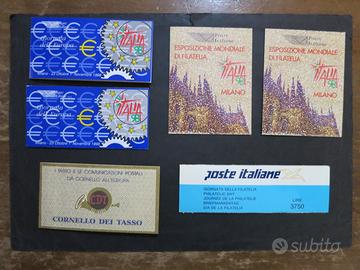 Libretti Poste italiane 1, 4, 5, 6, 8 francobolli