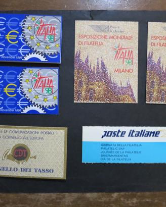 Libretti Poste italiane 1, 4, 5, 6, 8 francobolli