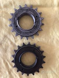 Coppia pignoni post e catena bici epoca