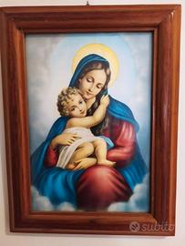 Quadro MADONNA DELLE GRAZIE misura cm.30 x 24