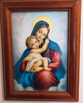 Quadro MADONNA DELLE GRAZIE misura cm.30 x 24