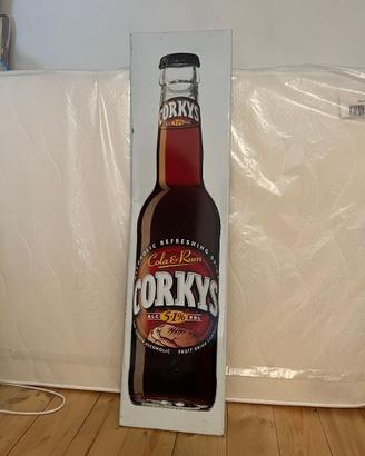 Cartello CORKYS COLA E RUM anni ’90