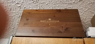 cassa legno moet e chandon  d'epoca originale