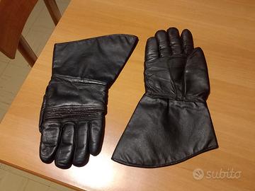 Guanti vintage da moto in vera pelle 