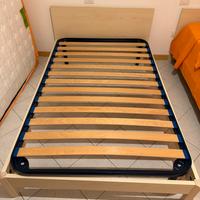 Letto: rete+materasso+letto legno