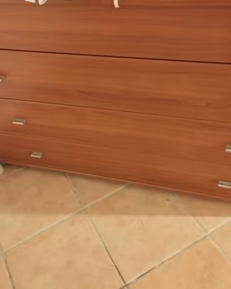 cassettiera vero  legno ciliegio  4 cassetti
