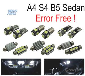 KIT 12 LAMPADE LED INTERNE PER AUDI A4 B5 SEDAN 96